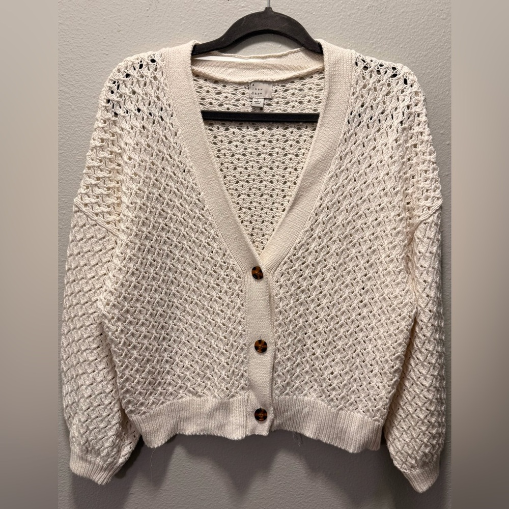 A New Day Cream Cardigan 🧶